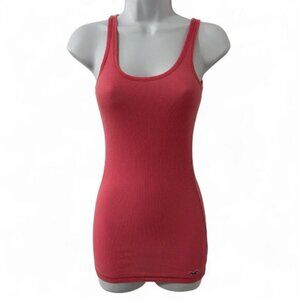 Vintage Y2K 2000s Hollister Barbie coquette Pink Tank Top Size S Whimsigoth